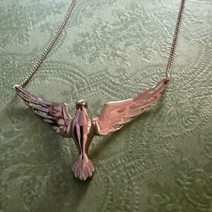 Silver Bird Pendant Necklace
